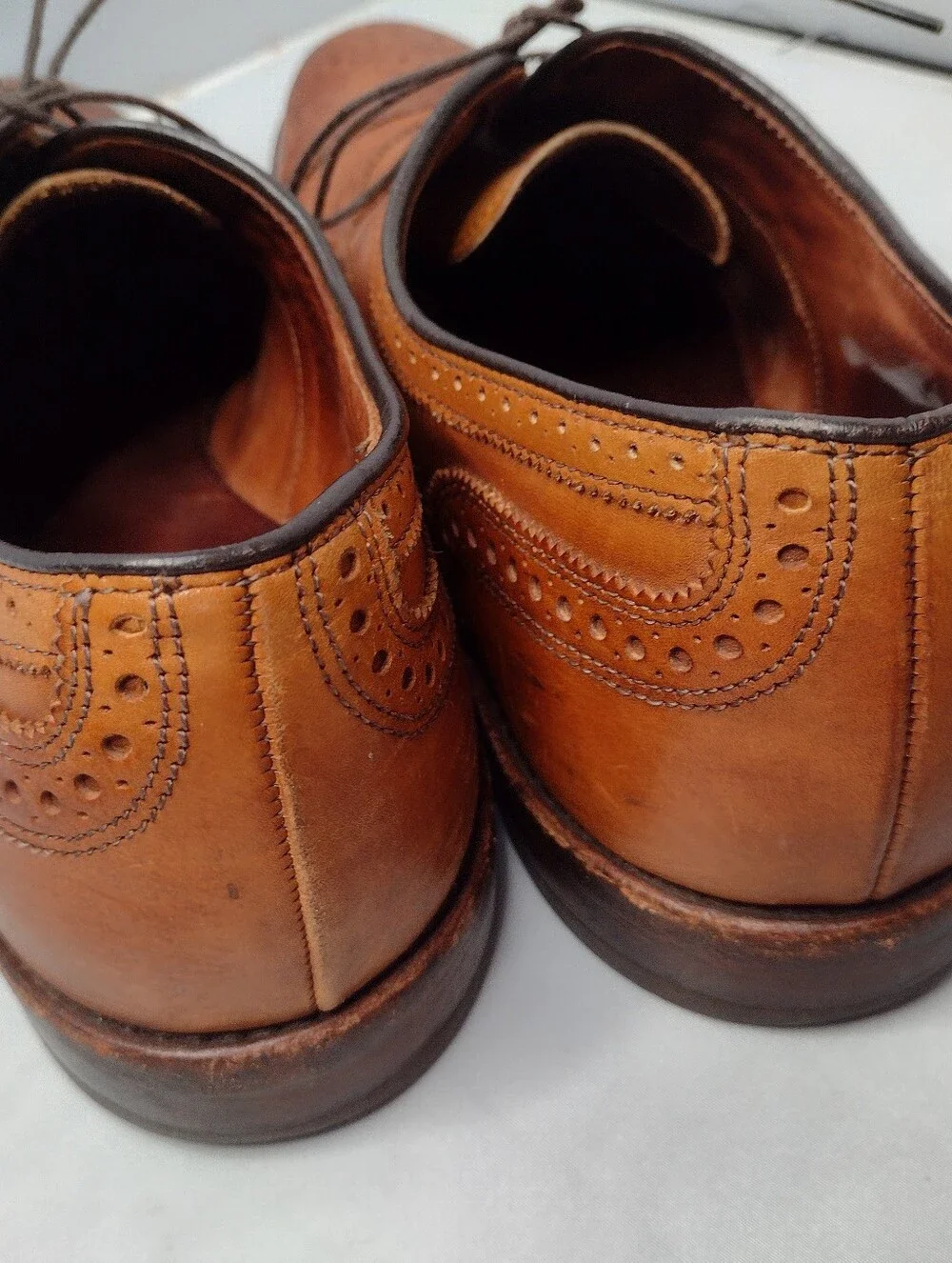 Allen Edmonds Strand Cap-Toe Oxford Brogue Hand Made Dress Shoe 12 1/2 D A23